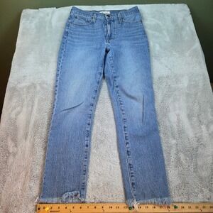 Madwell The Perfect Vintage Jean‎ Womens 27 Raw Hem High Rise Denim Blue 12